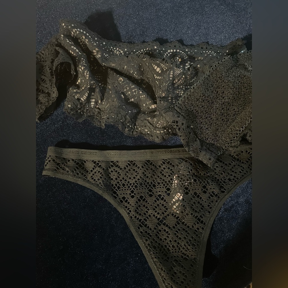 Victoria Secret Dream Angels Bralette Bra & Panty Sexy Off the Shoulders Bra 🆕 - Picture 6 of 12